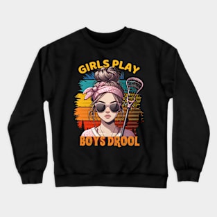 Lacrosse girl Crewneck Sweatshirt